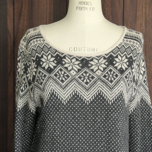 L.o.g.g. H&M Womens Sweater, Size Small, Gray and White Nordic Style, Lightweigh - Picture 3 of 12